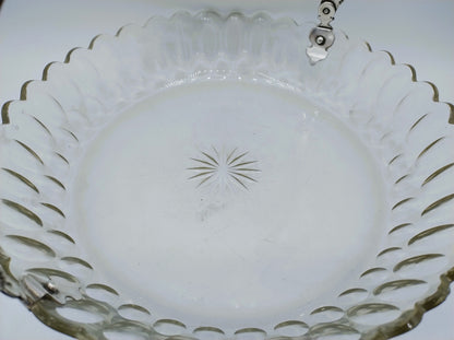 Crystal bowl with silver handle, H. Höhle &amp; J. Bolhuis, Amsterdam, 1923