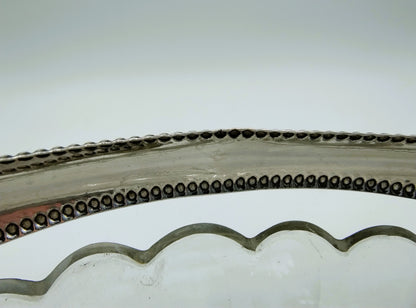 Crystal bowl with silver handle, H. Höhle &amp; J. Bolhuis, Amsterdam, 1923