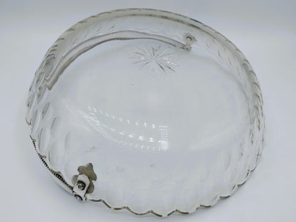Crystal bowl with silver handle, H. Höhle &amp; J. Bolhuis, Amsterdam, 1923