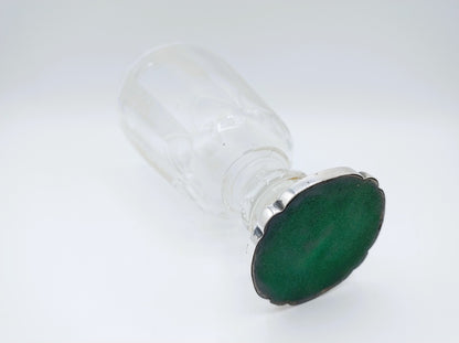 Kristallen vaas met zilveren voet, J.M. Steiger, Amsterdam, 1855