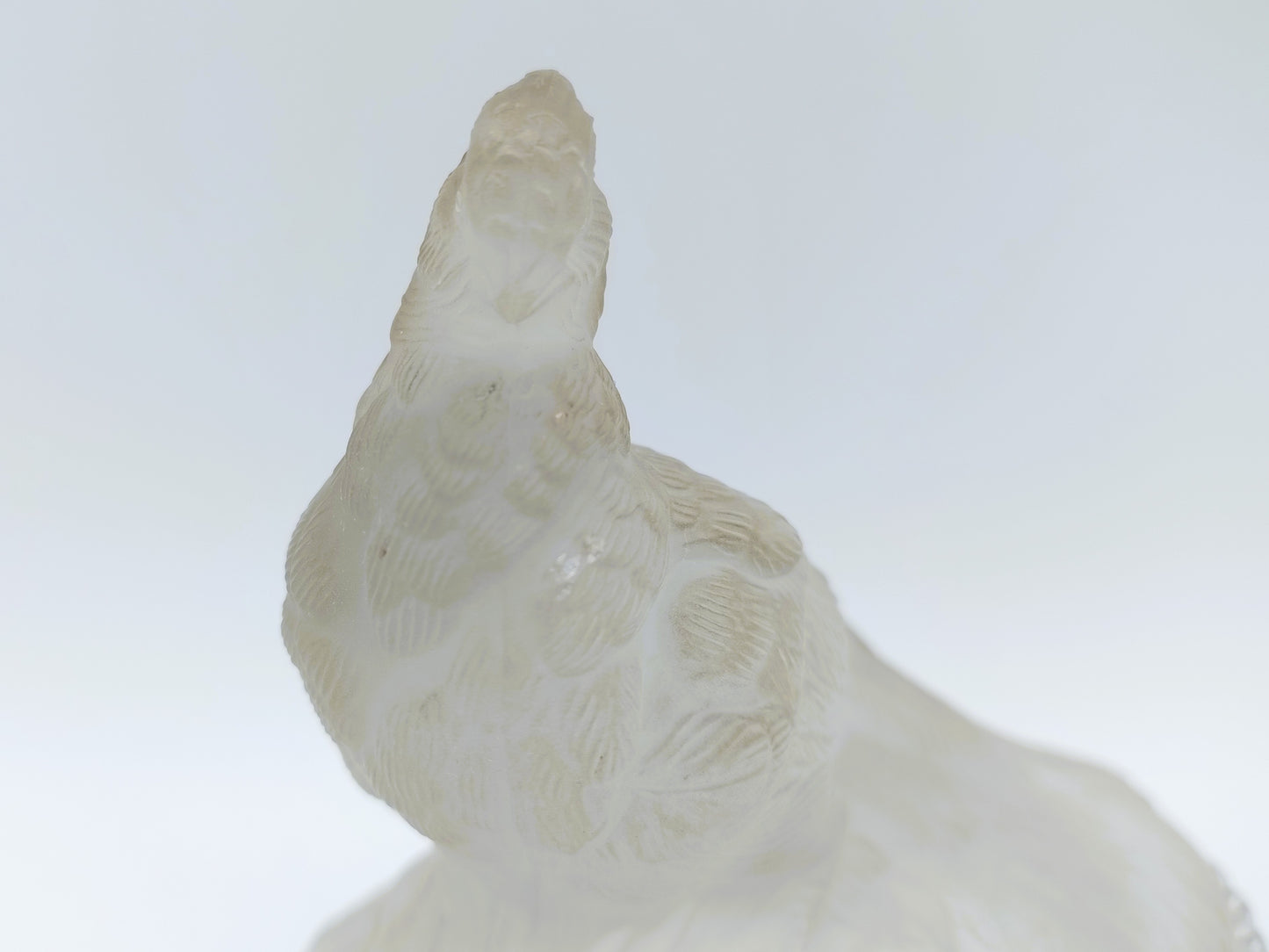Crystal pheasant with silver plaque