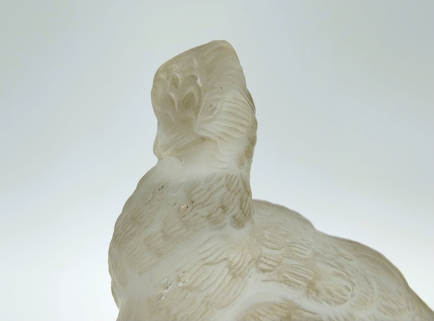 Crystal pheasant with silver plaque
