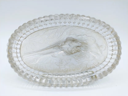 Crystal pheasant with silver plaque