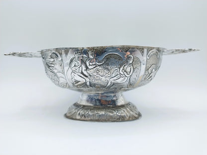 Zilveren brandewijnkom, J. van Leek, Leeuwarden, 1776