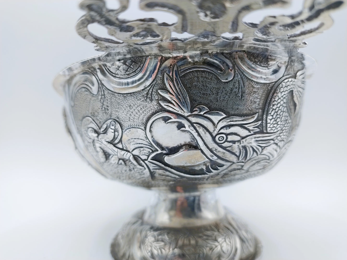 Zilveren brandewijnkom, J. van Leek, Leeuwarden, 1776