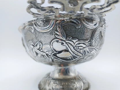 Zilveren brandewijnkom, J. van Leek, Leeuwarden, 1776