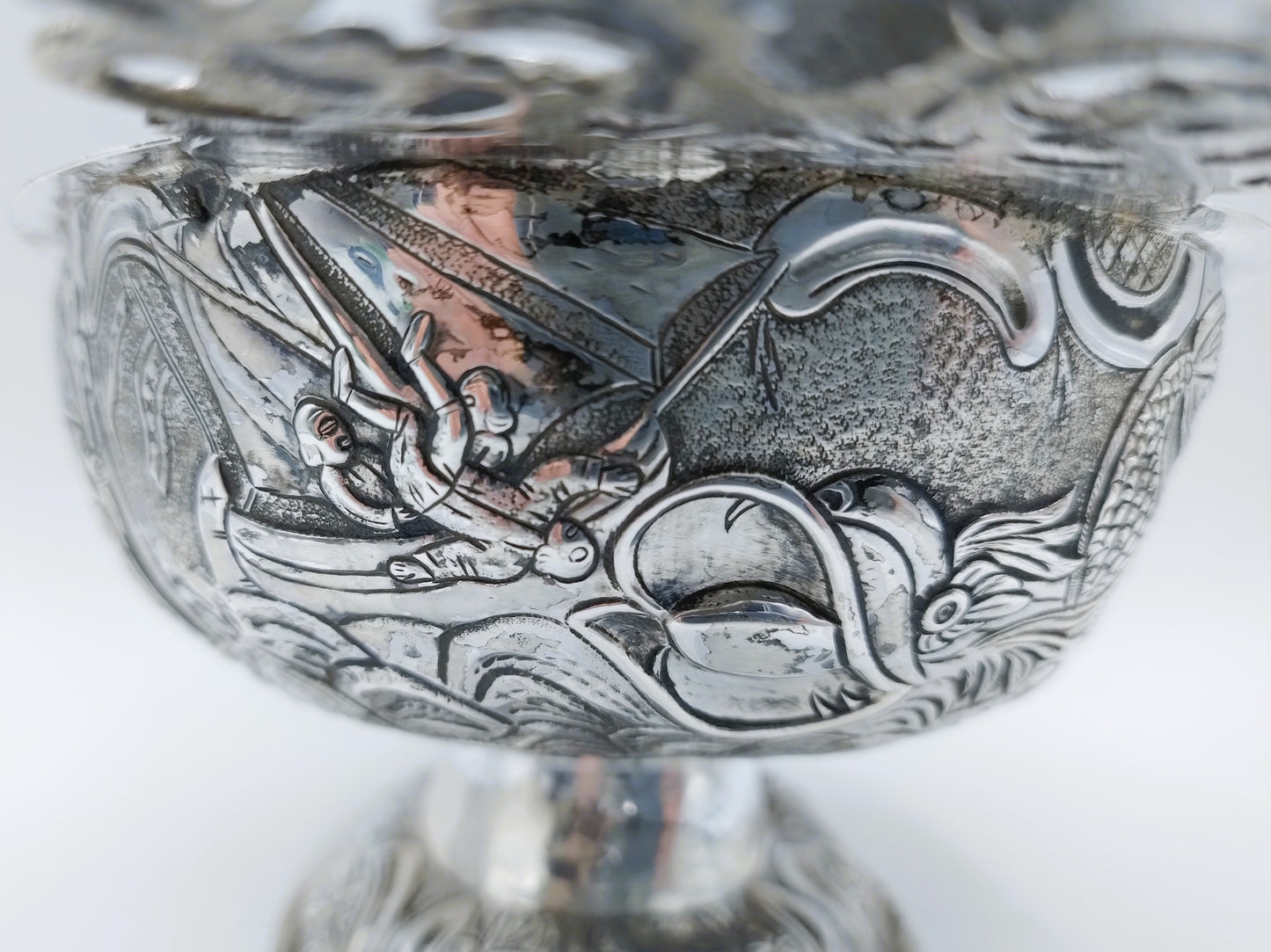 Zilveren brandewijnkom, J. van Leek, Leeuwarden, 1776