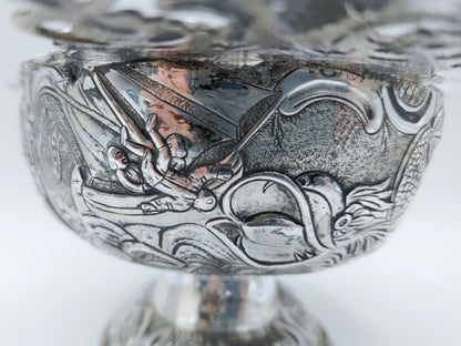 Zilveren brandewijnkom, J. van Leek, Leeuwarden, 1776