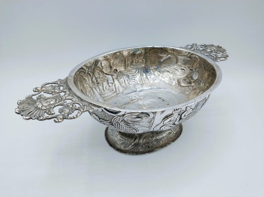 Silberne Schnapsschale, J. van Leek, Leeuwarden, 1776