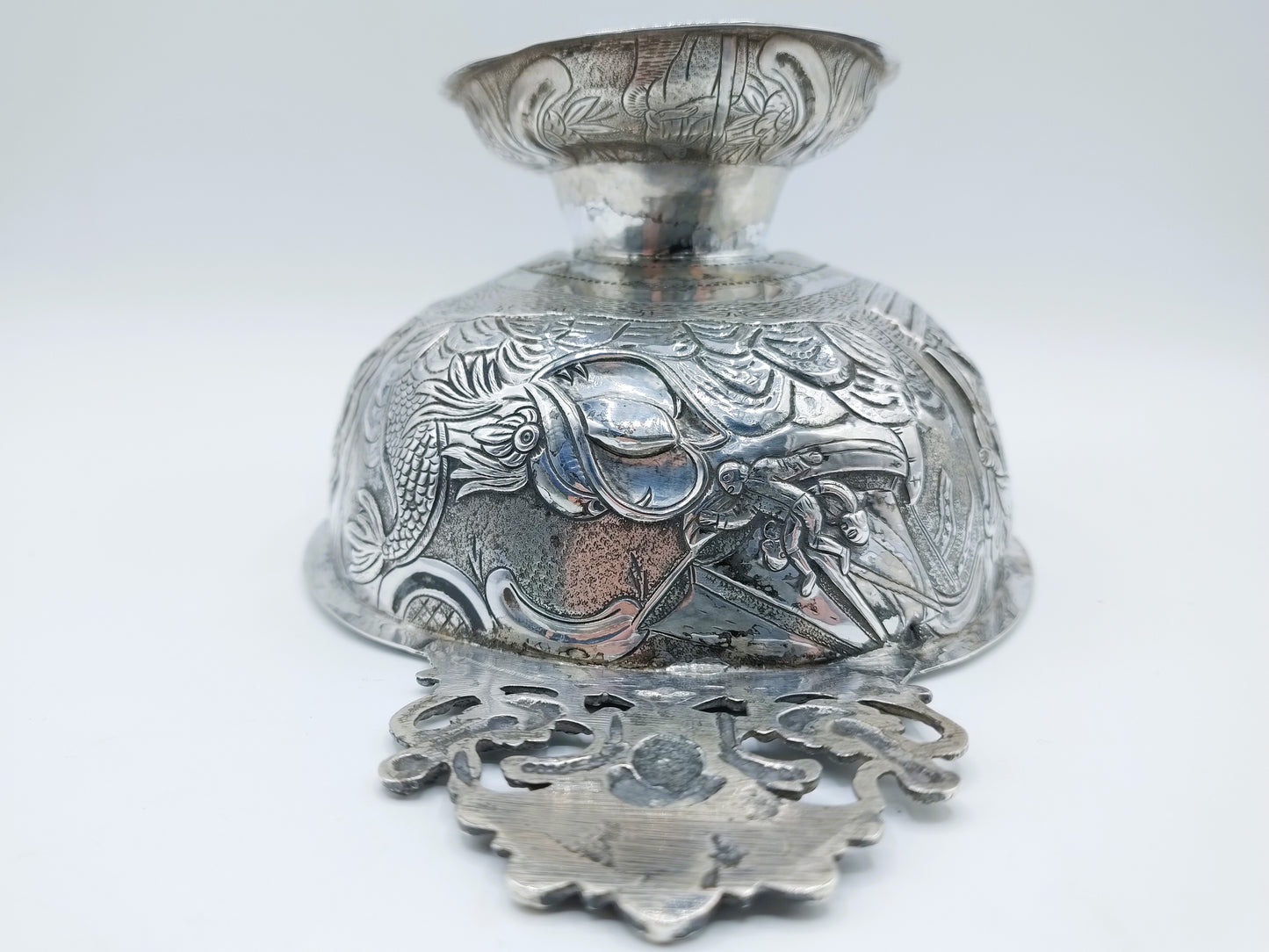 Zilveren brandewijnkom, J. van Leek, Leeuwarden, 1776