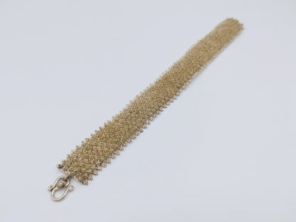 Vintage silver bracelet, filigree, 18 cm