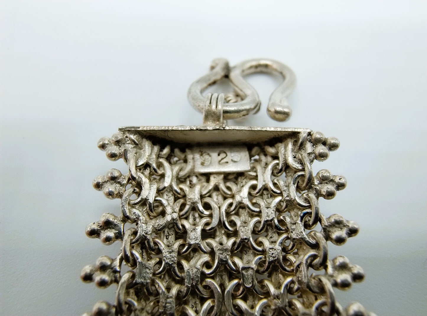 Vintage silver bracelet, filigree, 18 cm