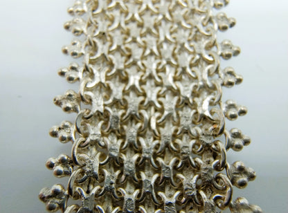 Vintage silver bracelet, filigree, 18 cm