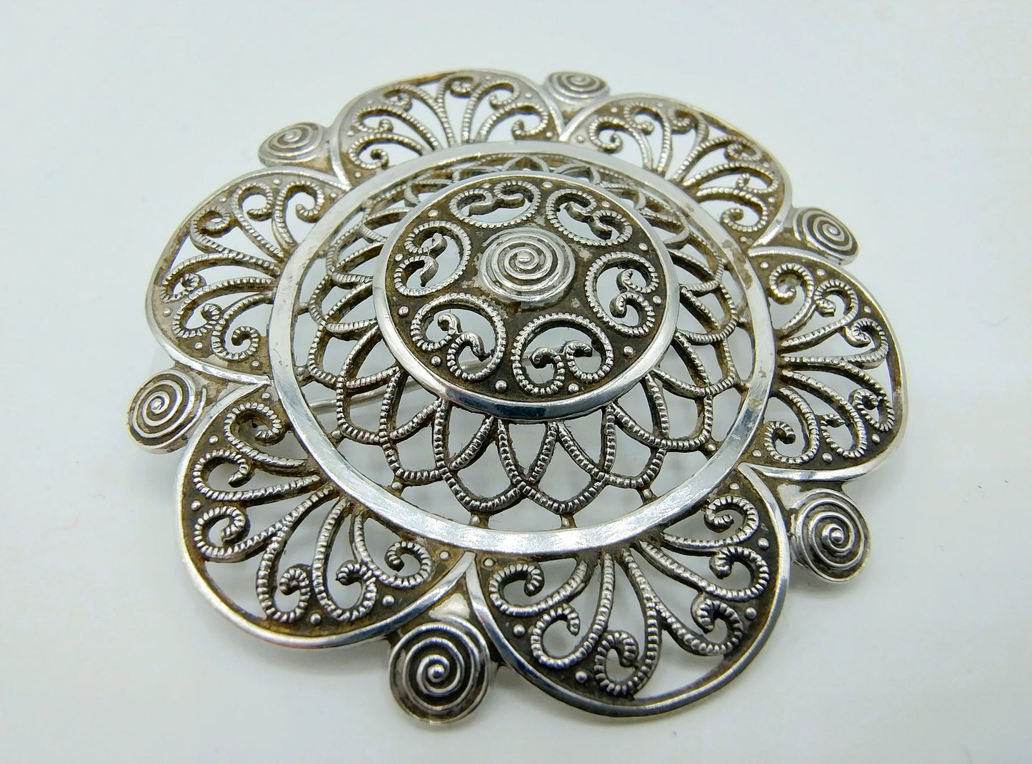 Vintage silver brooch