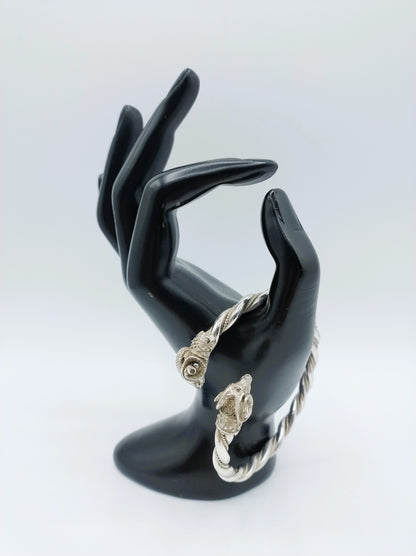 Silver bracelet with ram heads, Sezgin