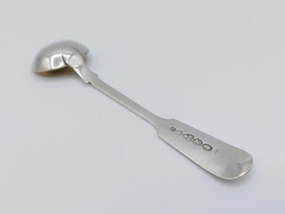 Silver salt or mustard spoon, T. Sewell I, Newcastle, 1850