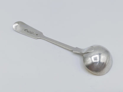 Silver salt or mustard spoon, T. Sewell I, Newcastle, 1850