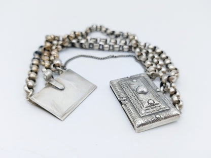 Vintage silver bracelet with jasseron link, 18.5 cm
