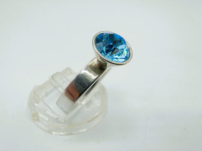 Silver ring with amethyst, Amsterdam, 18 mm
