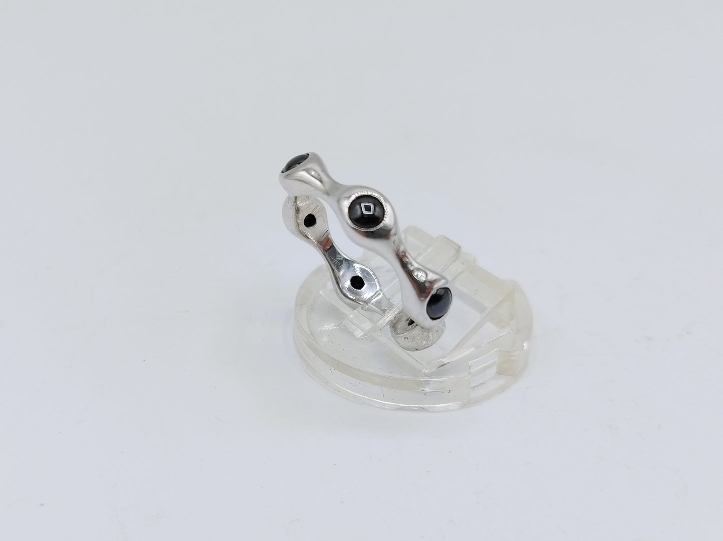 Silver Luxenter ring with yellow stones, 19 mm