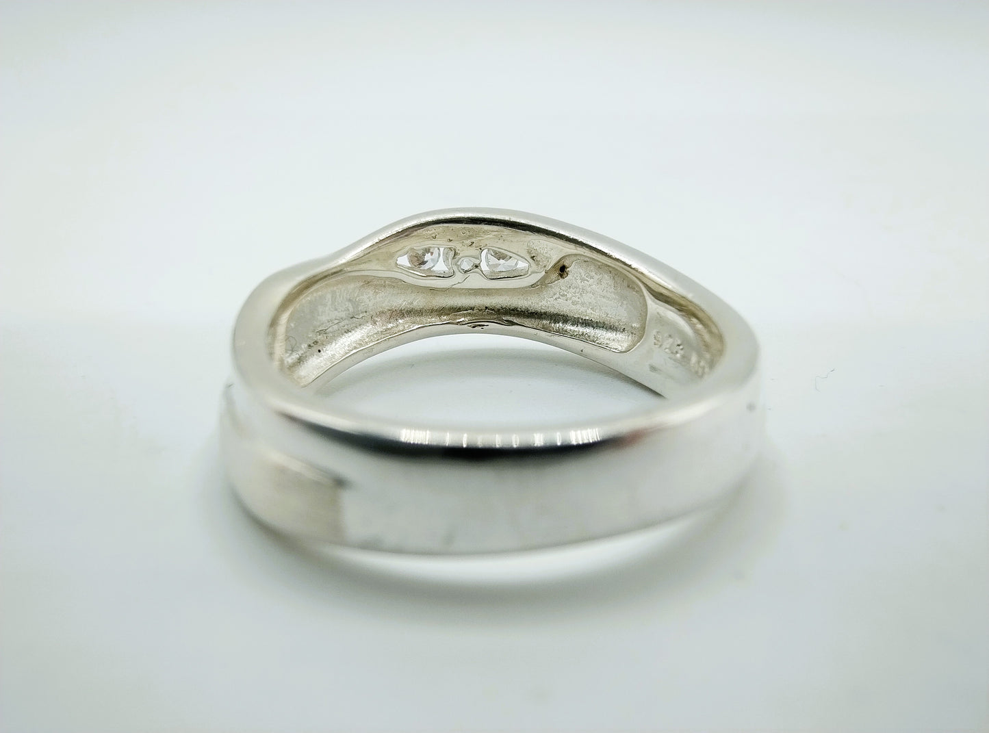 Silberring mit Zirkonia, 19 mm