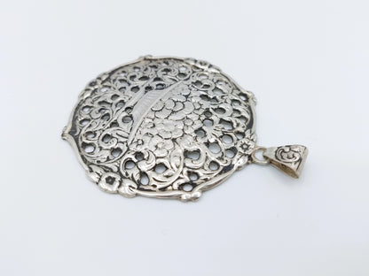Silver flower pendant, Fa. Bijkamp and Co, Steenwijk