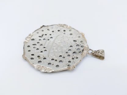 Silver flower pendant, Fa. Bijkamp and Co, Steenwijk