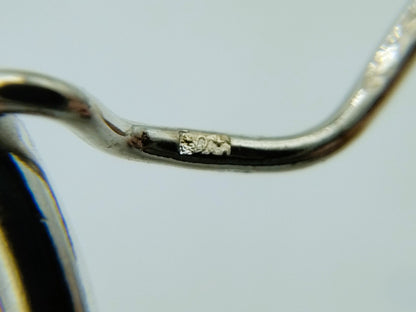Silver hoop earrings, 925