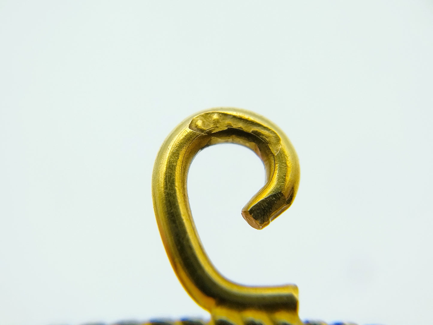 Gouden broche met camee, zeilboten, 585