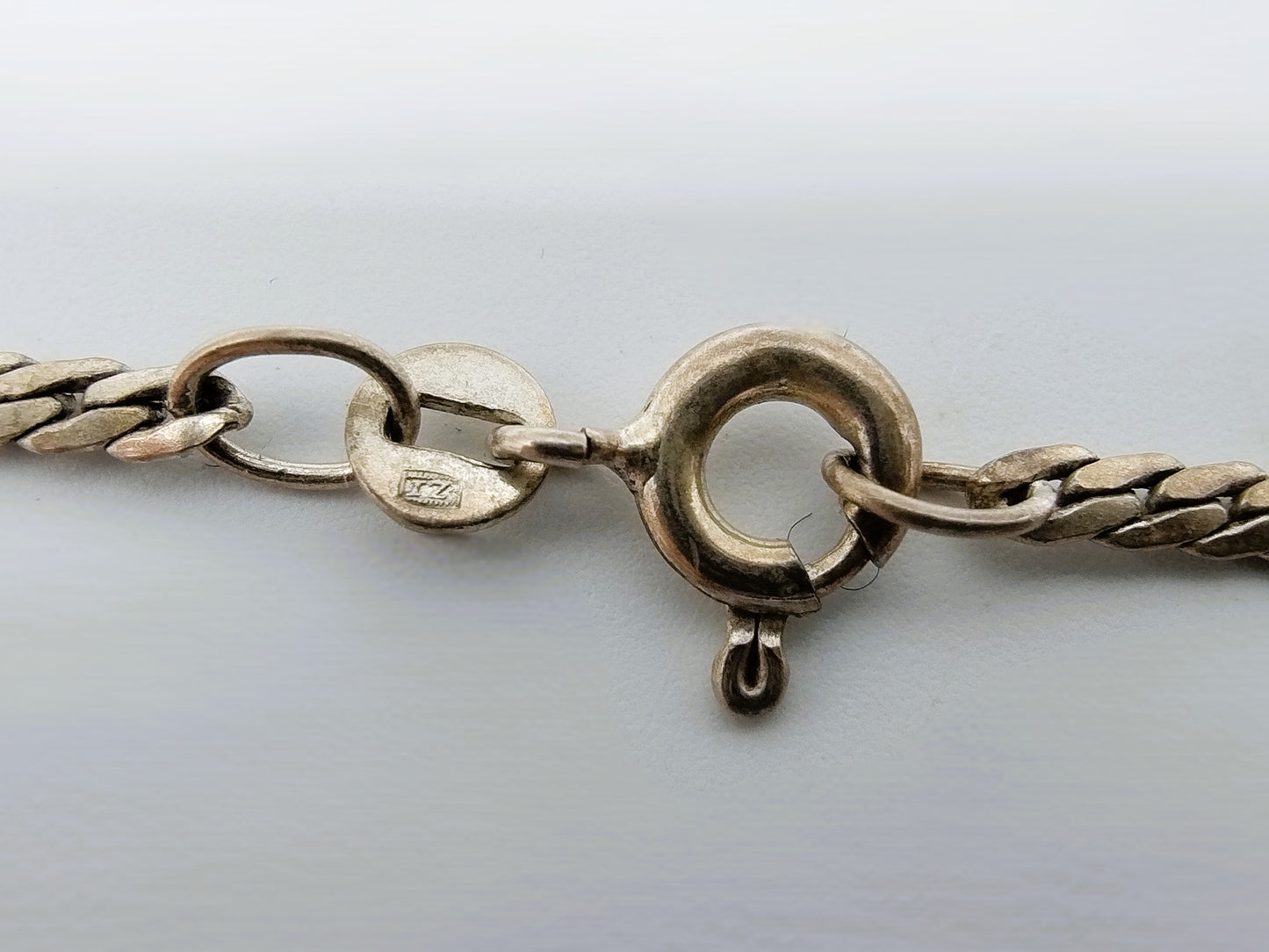 Silver necklace with pendant, 44 cm