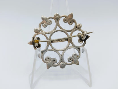 Silver brooch, GJ van den Bergh, Schoonhoven