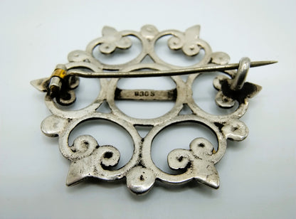 Silver brooch, GJ van den Bergh, Schoonhoven
