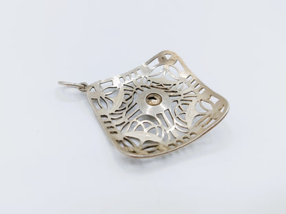 Silver openwork pendant