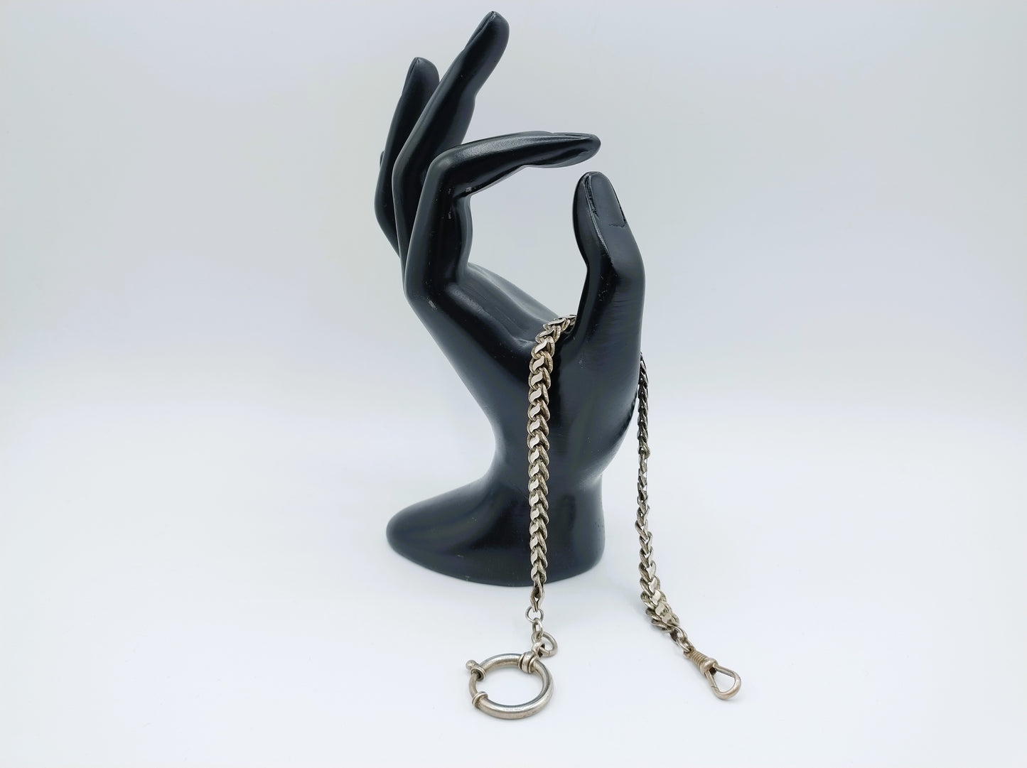 Silver watch chain, 835