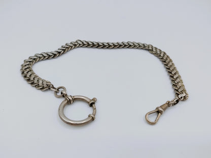 Silver watch chain, 835