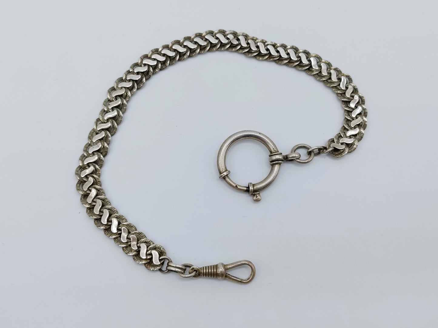 Silver watch chain, 835