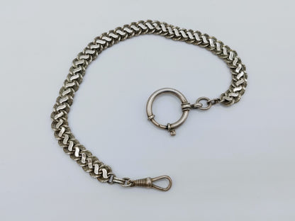 Silver watch chain, 835