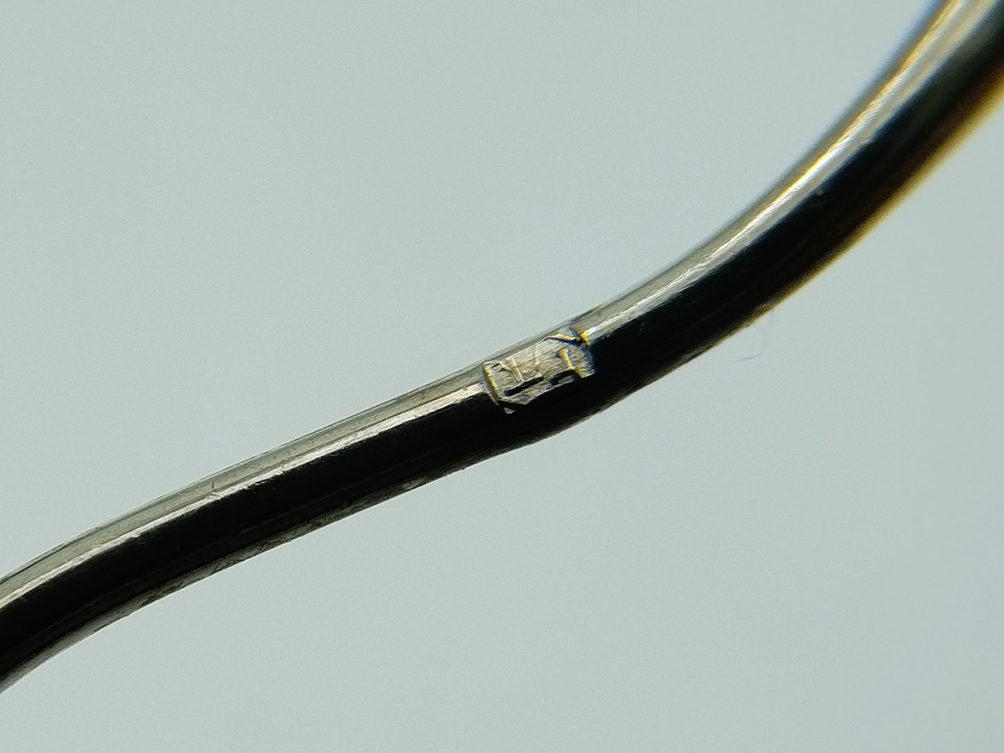Silver earrings with an image of a painting