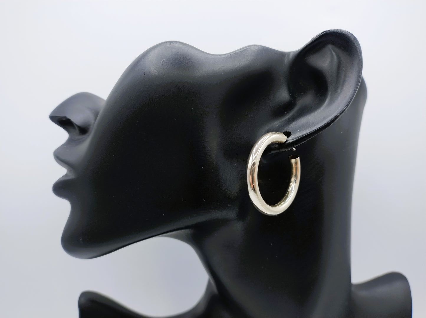 Silver hoop earrings, 925