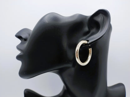 Silver hoop earrings, 925