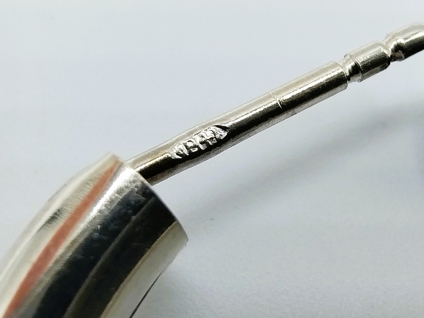 Silver hoop earrings, 925