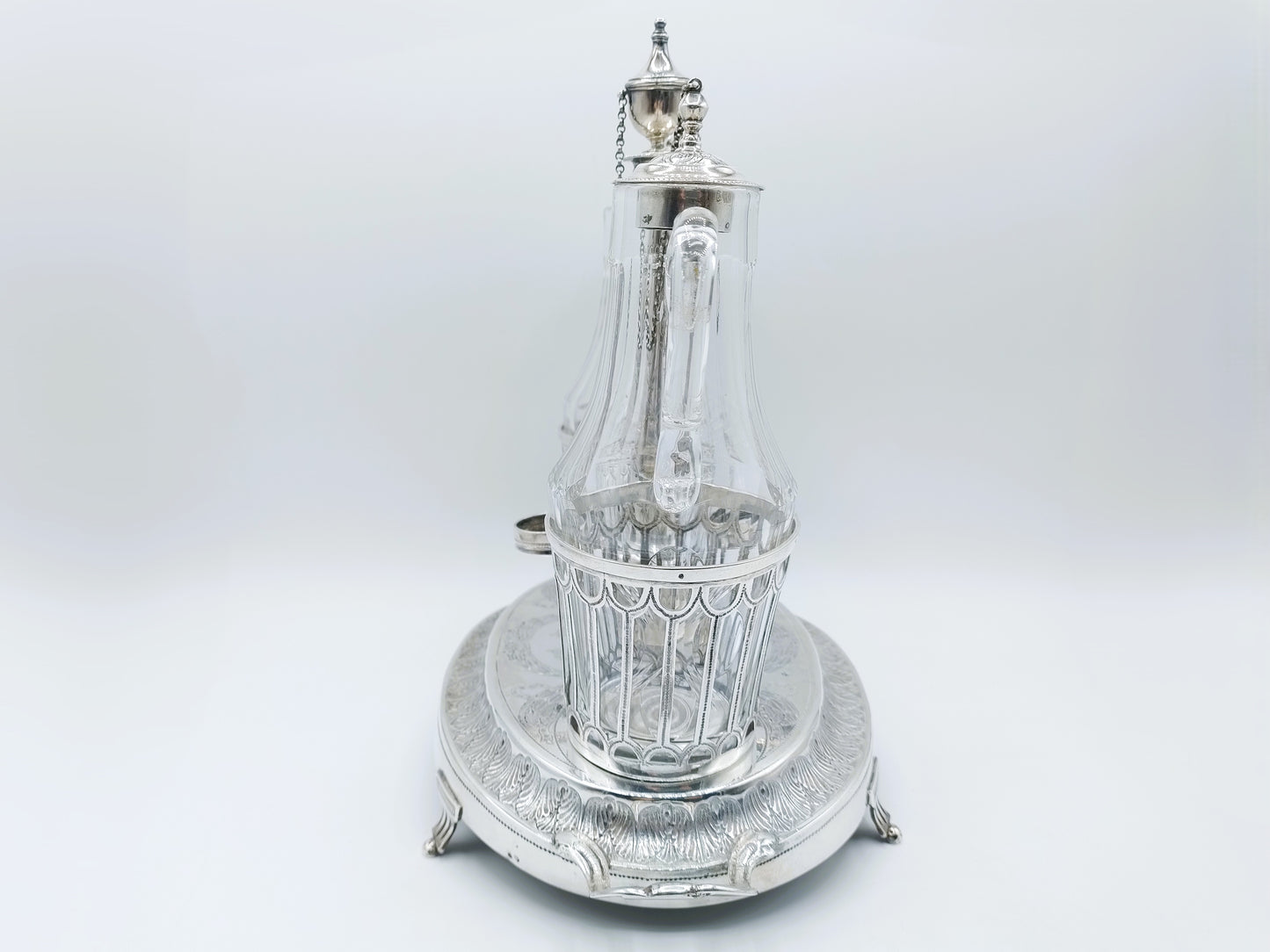 Silbernes Öl- und Essigset, CF Varmé, Paris, Frankreich, 1787
