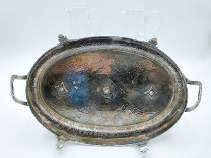 Silbernes Öl- und Essigset, CF Varmé, Paris, Frankreich, 1787