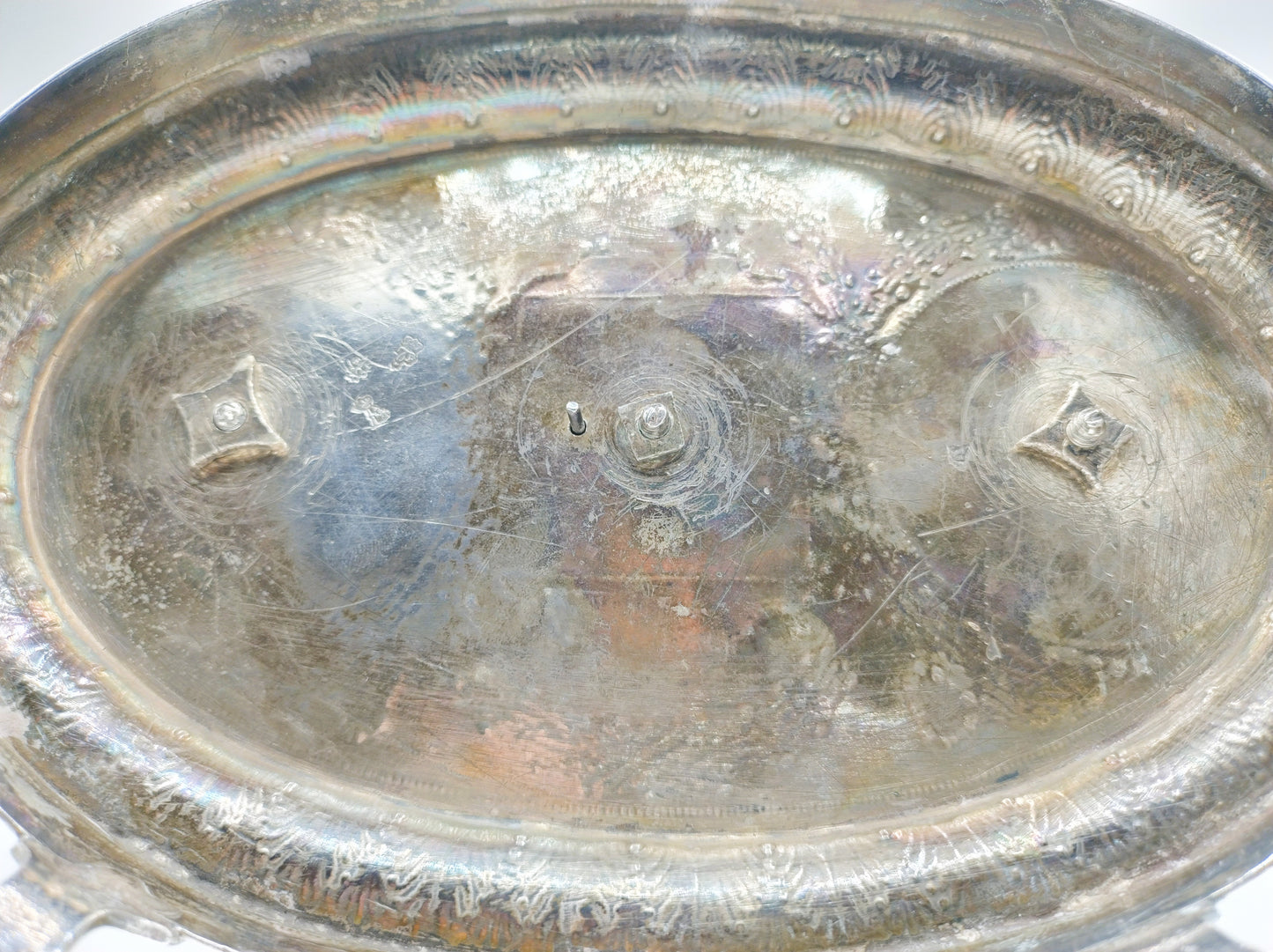 Silbernes Öl- und Essigset, CF Varmé, Paris, Frankreich, 1787