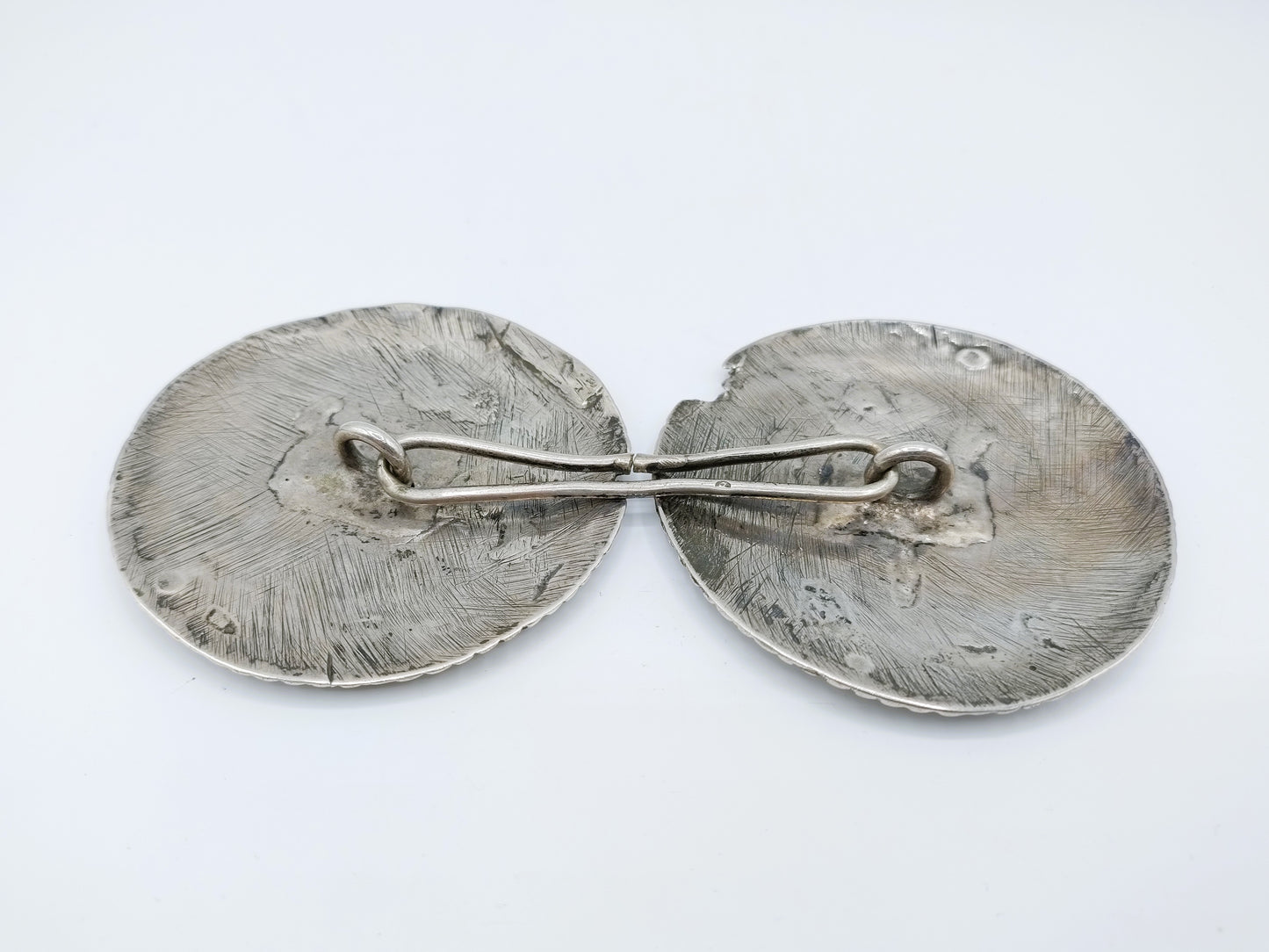 Antieke zilveren broekstukken, Zeeuwse streekdracht, Walcheren, 1869