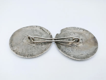 Antieke zilveren broekstukken, Zeeuwse streekdracht, Walcheren, 1869