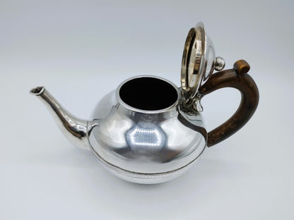 Zilveren theepot, Fa. Lang & Koops, Rotterdam, 1863