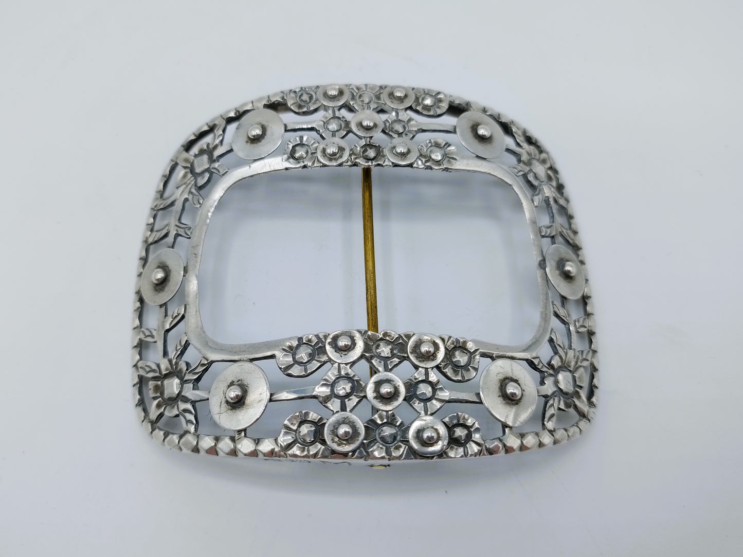 Zilveren schoengesp, Fa. H. van Delden en Zn, Zwolle, 1848