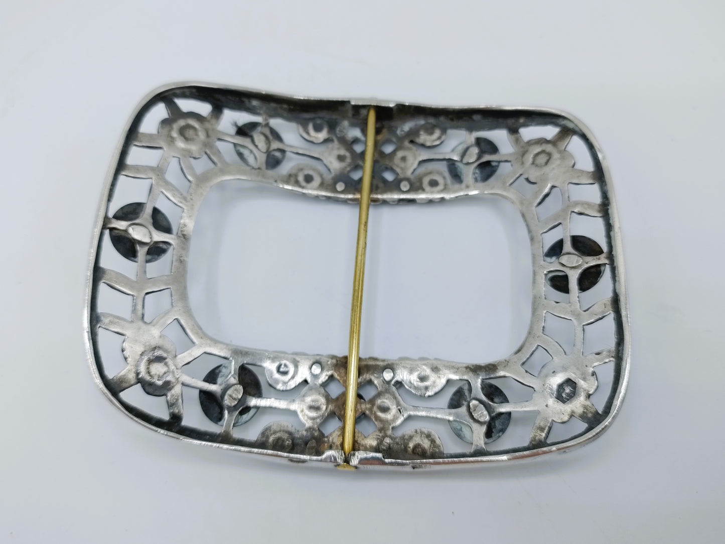 Zilveren schoengesp, Fa. H. van Delden en Zn, Zwolle, 1848