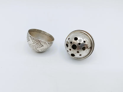 Silver incense burner / pomander, 18th century